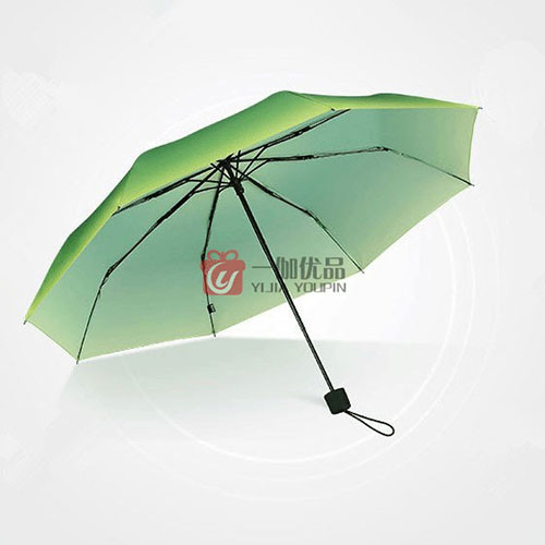 23寸加大伞面可印logo三折广告伞 超炫色彩渐变晴雨伞