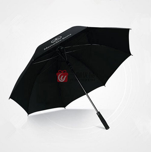 双层拒水防晒高尔夫雨伞 30寸全纤维防风广告雨伞