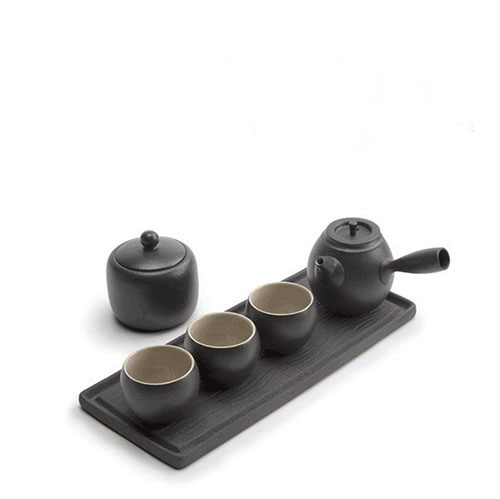 黑陶茶具茶叶罐陶瓷简约功夫茶具套装